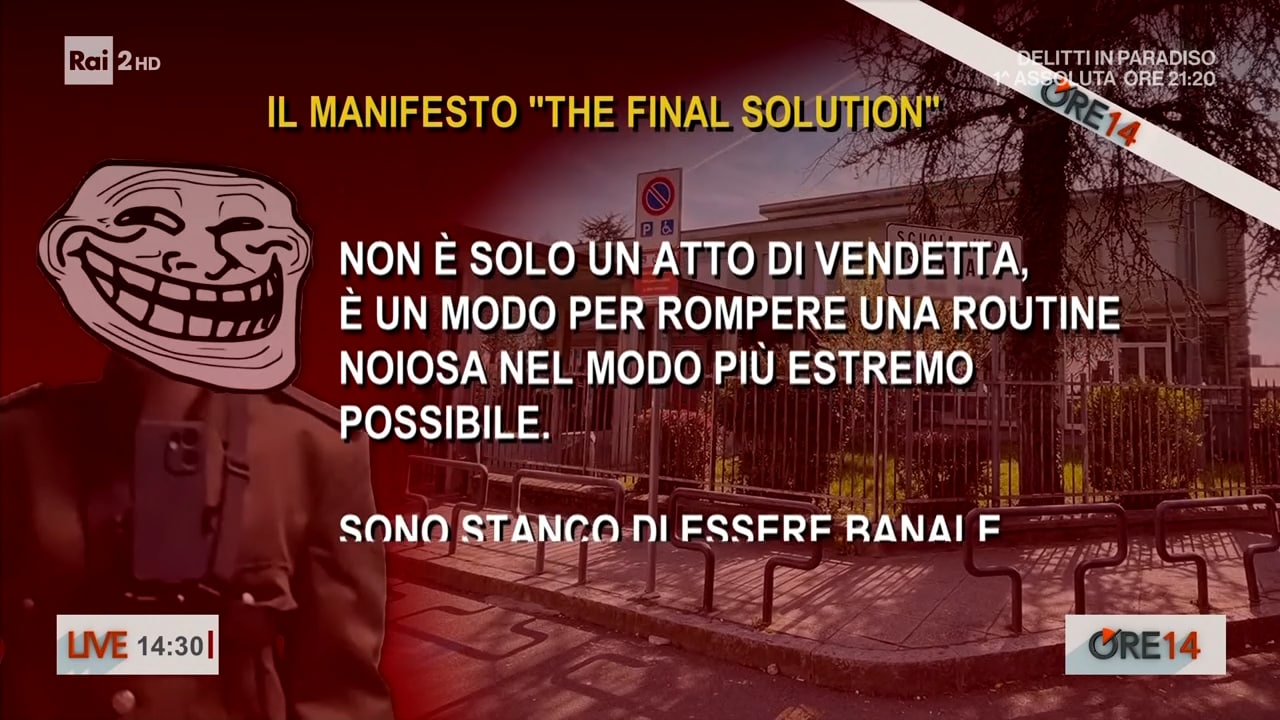 Prof Accoltellata The Final Solution Il Manifesto Choc Dello 