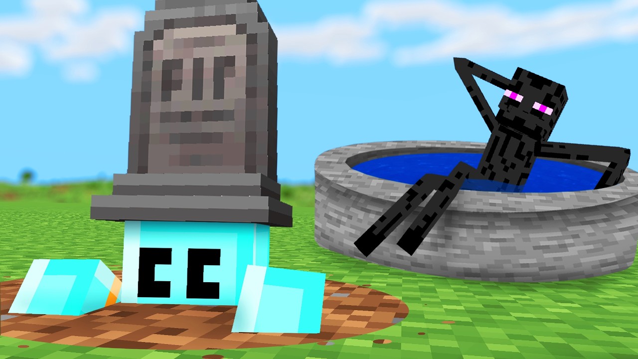 Witnessing how different creatures respond after dying in Minecraft