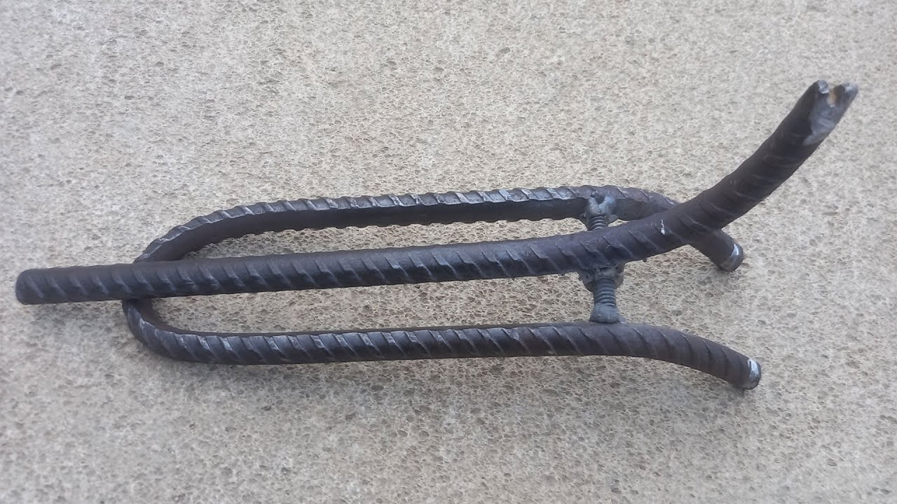 How to make a DIY wire twisting tool from rebar | Step-by-step workshop ...