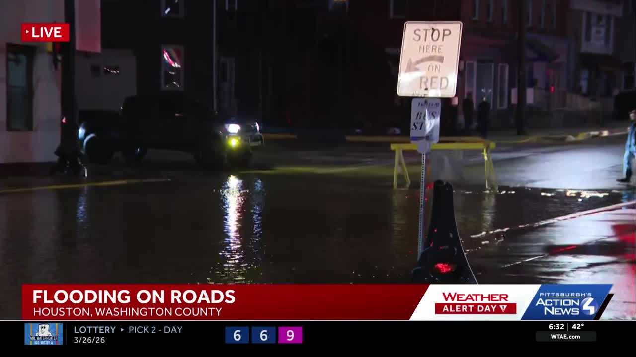 Friday commute impacted by flooded roads in Washington County