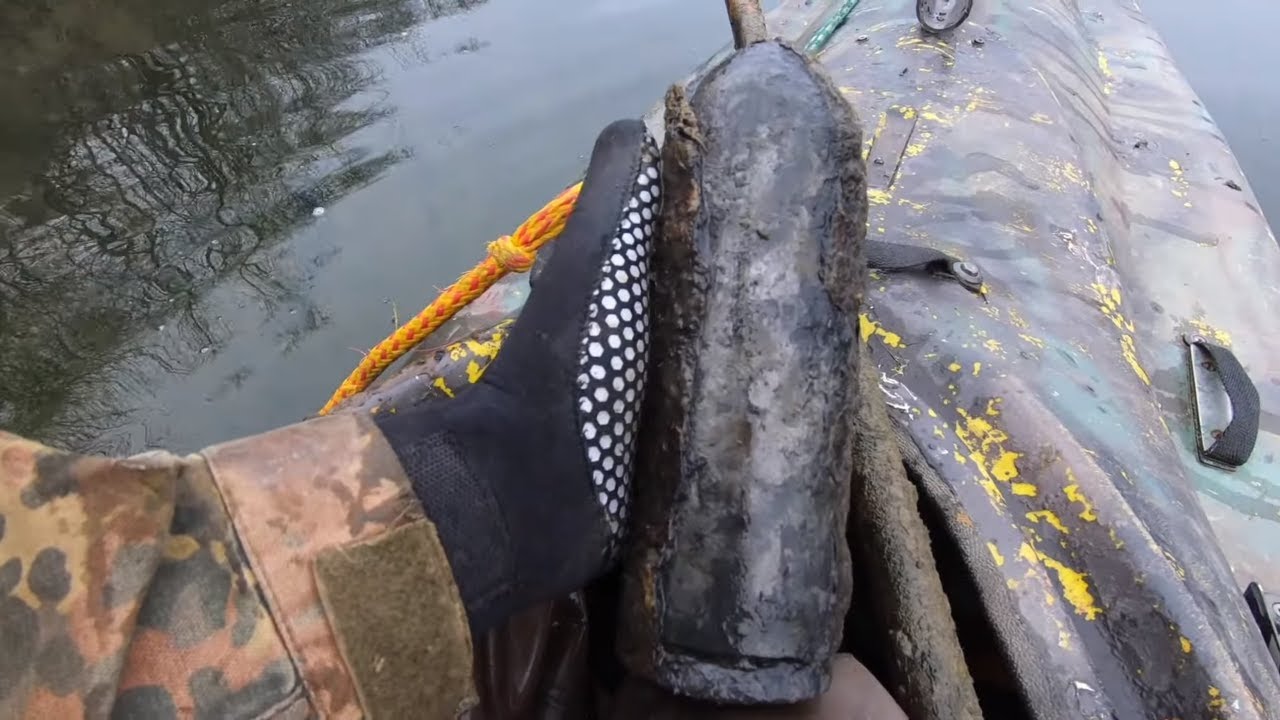 He was searching the river - then spotted what looked like a live ...