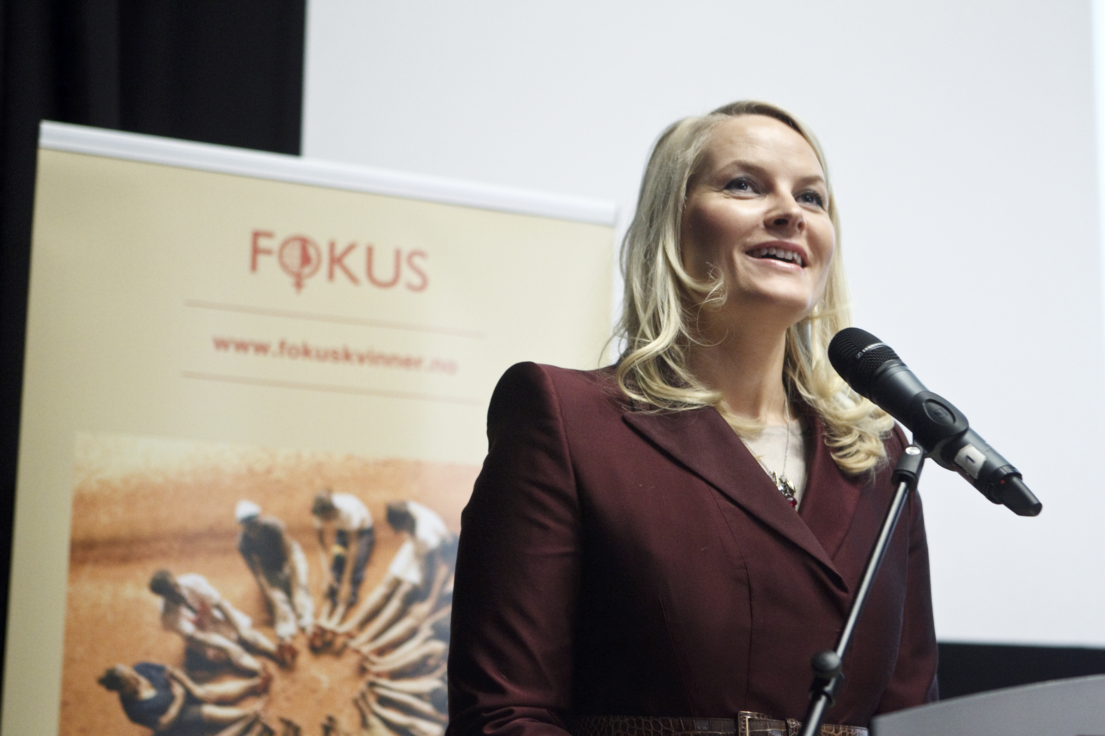 I 2010 åpnet kronprinsesse Mette Marit åpnet Fokus Kontaktkonferanse i Oslo. Nå avslutter forumet samarbeidet med kronprinsessen. Foto: Heiko Junge / NTB