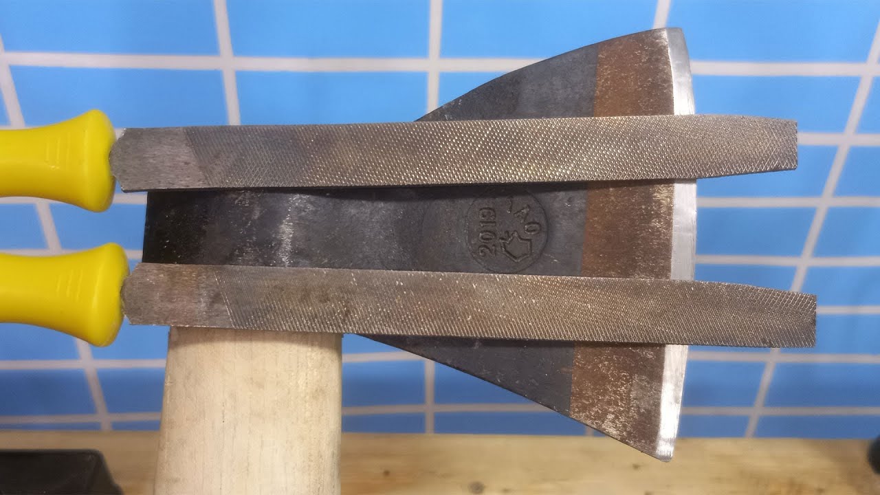 Razor sharp axe & knife sharpening method in 5 minutes