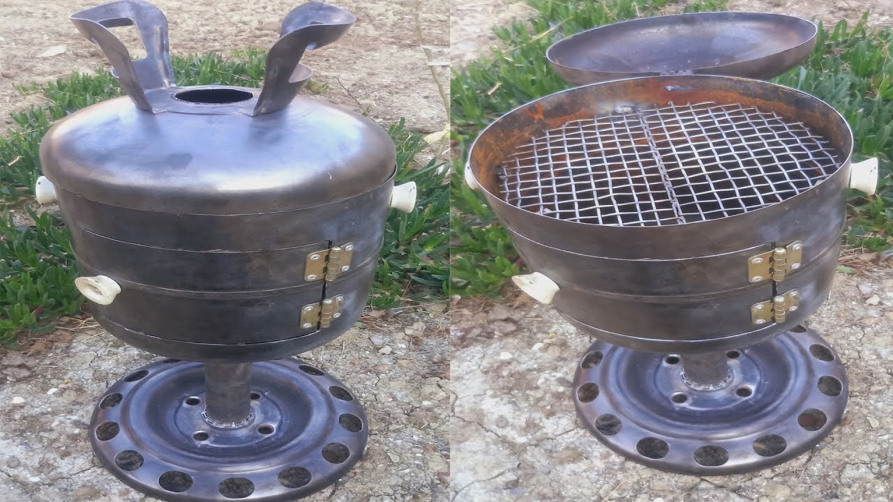 DIY wood stove & grill from old gas cylinder | Step-by-step upcycle project