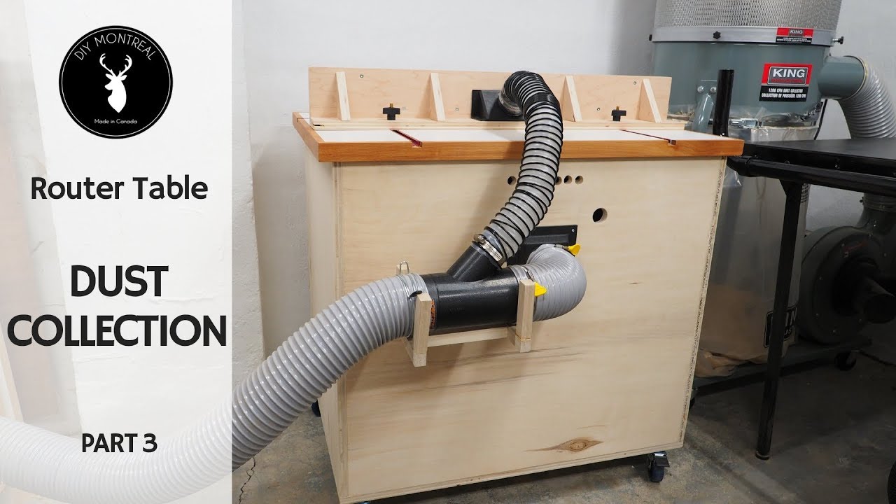 I built a router table dust collection system