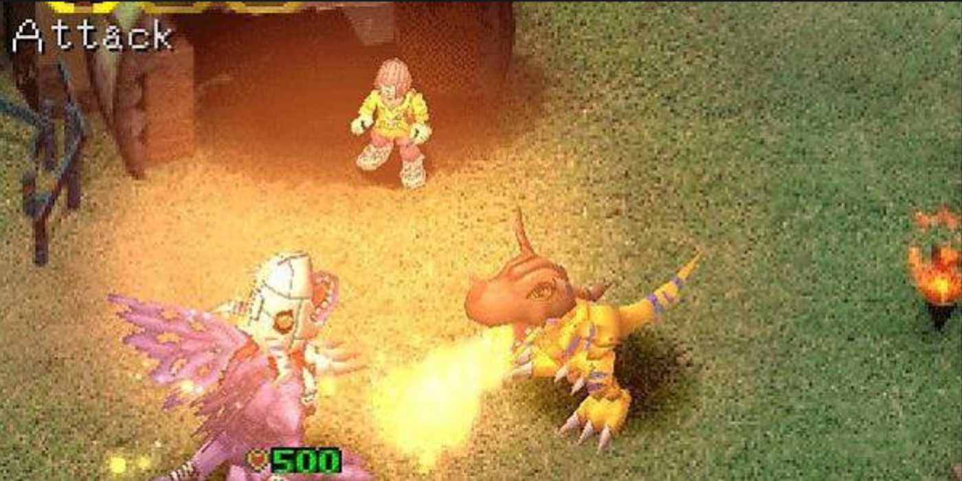 Digimon World Greymon Attacks