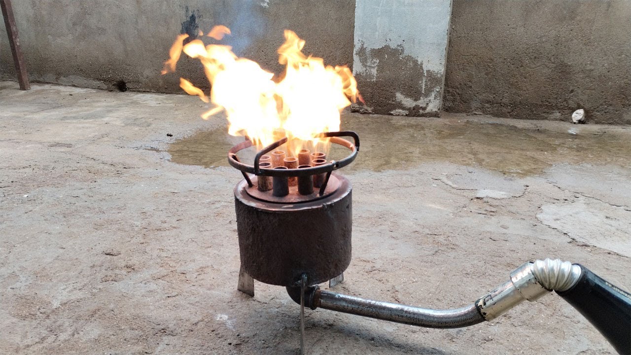 DIY waste oil burner stove: Step-by-step build & test!