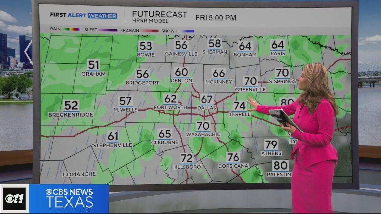 Temperatures drop, clouds move into North Texas behind cold front