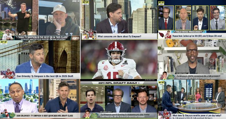 Ty Simpson debate shows how ESPN works