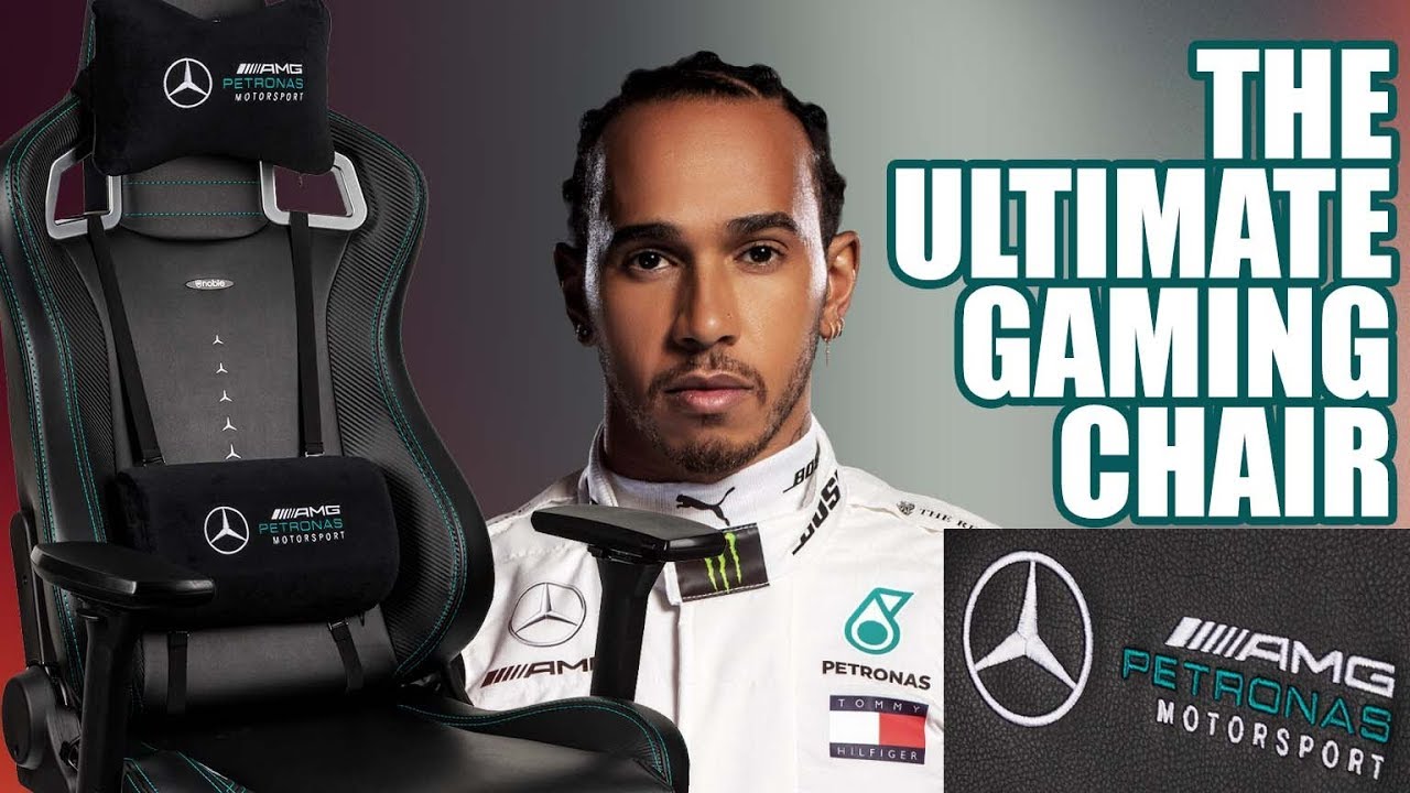 Mercedes racing gaming chair - Briony interviews Noblechairs
