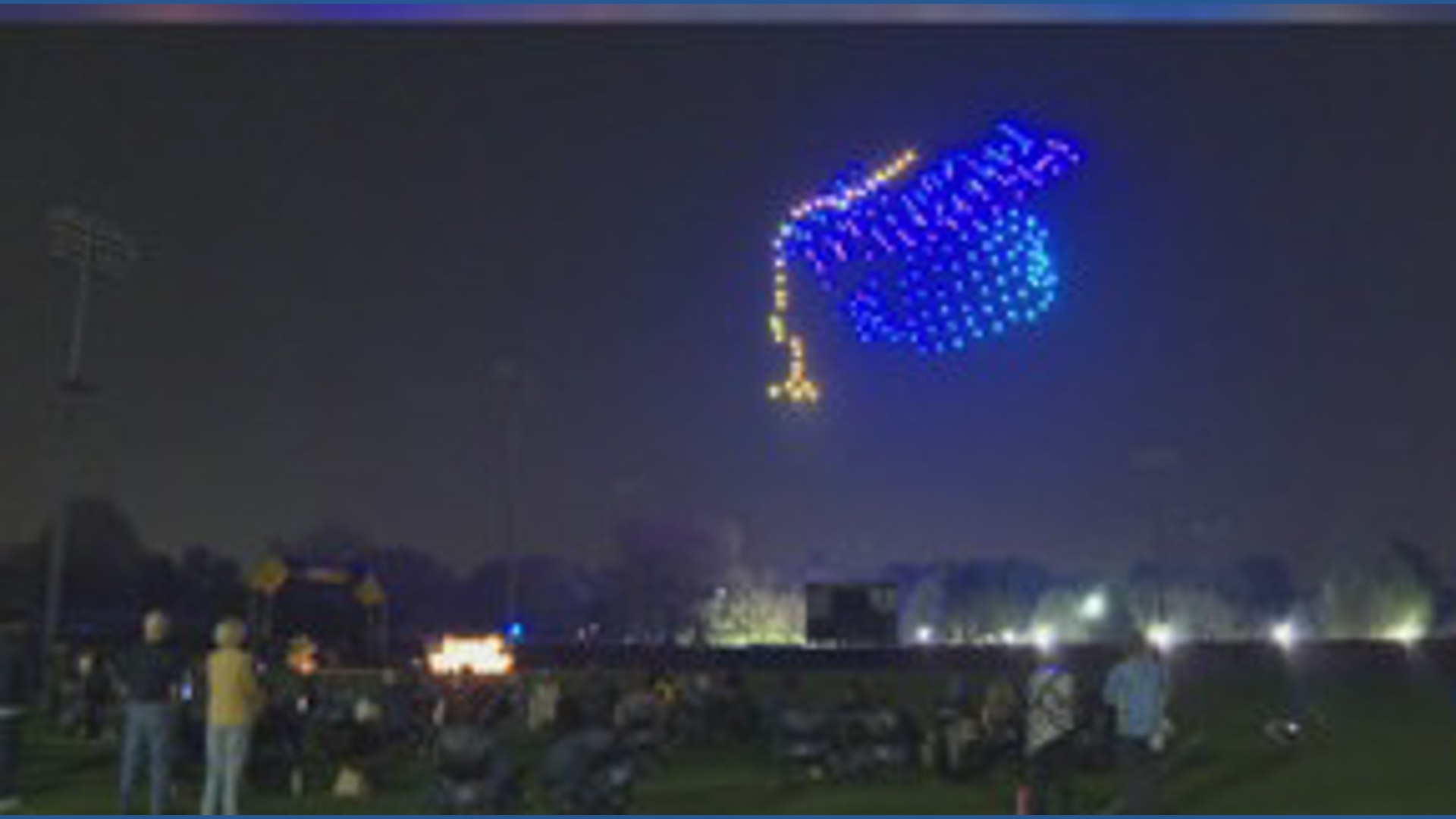 UNCG celebrates with drone airshow