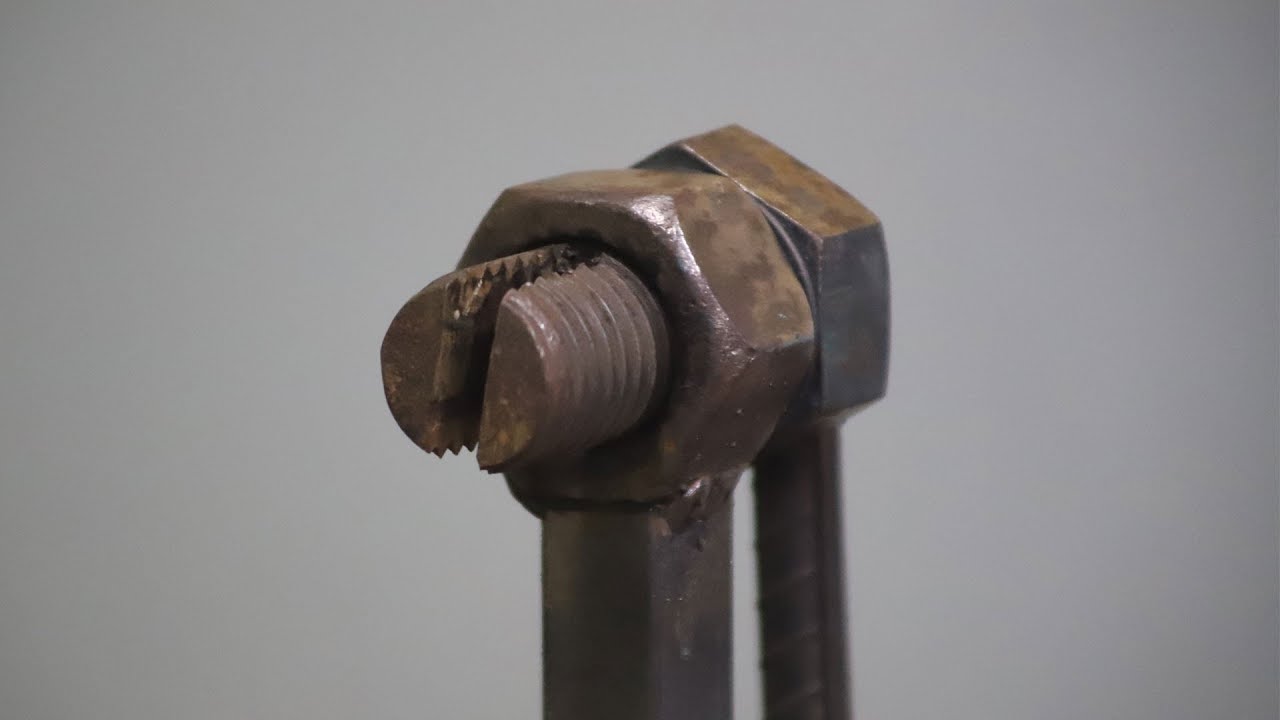 How to make a simple DIY metal bender with a bolt & nut | Easy ...