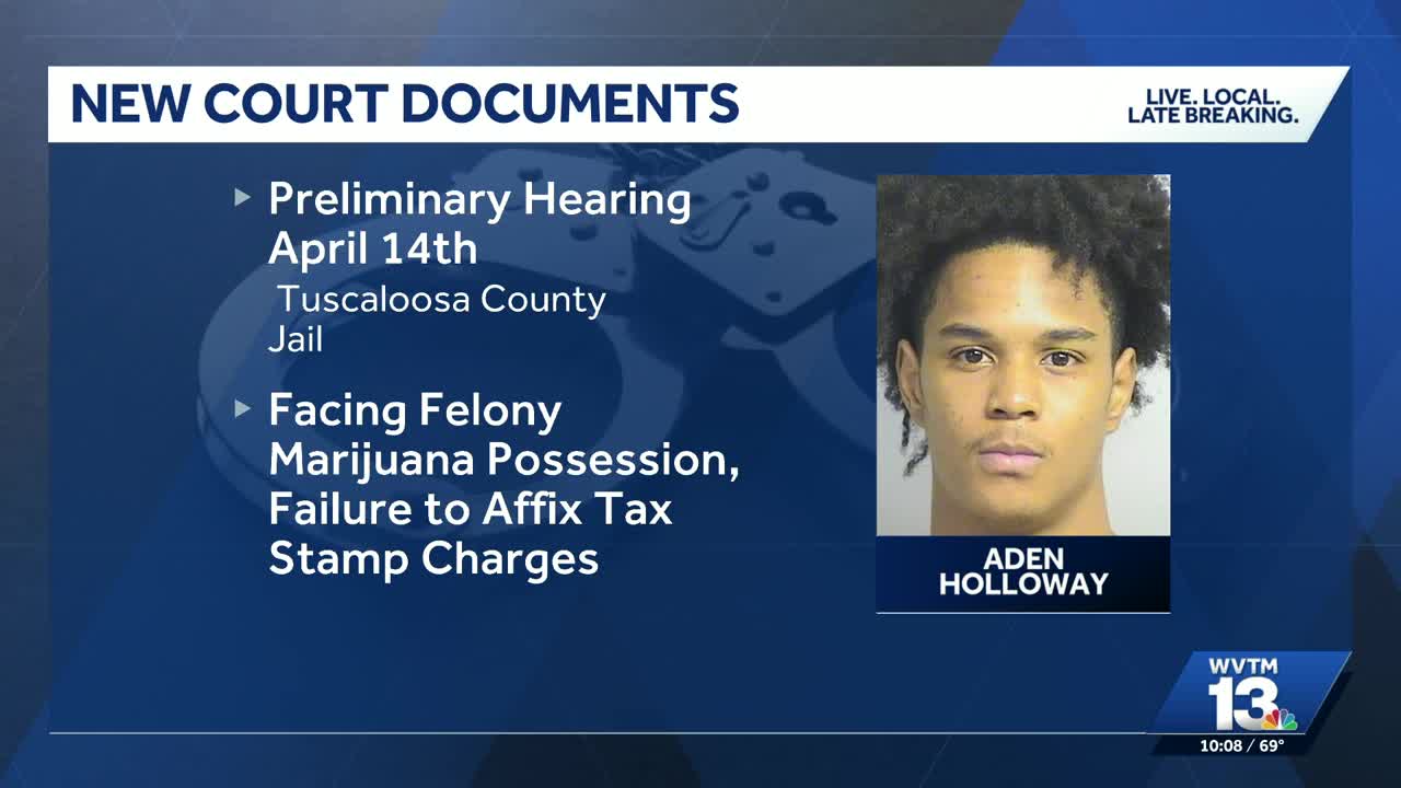 Preliminary hearing set for Alabama basketball player Aden Holloway