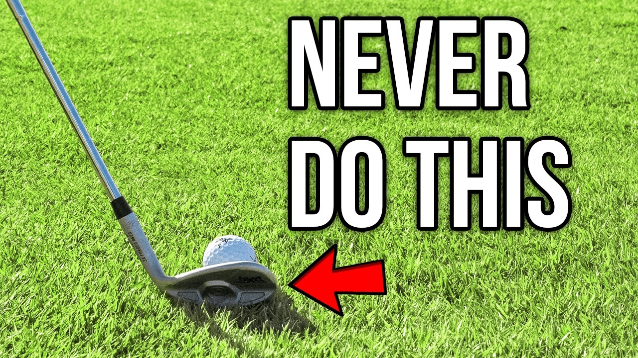 Stop hitting thin chip shots! Golf chipping fix with the hula hoop method