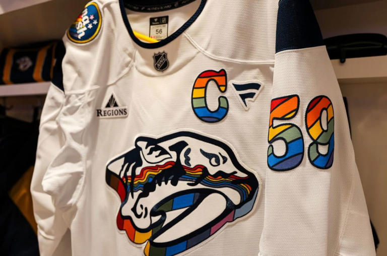 Predators Pride Night hockey jersey goes viral for best & worst reasons