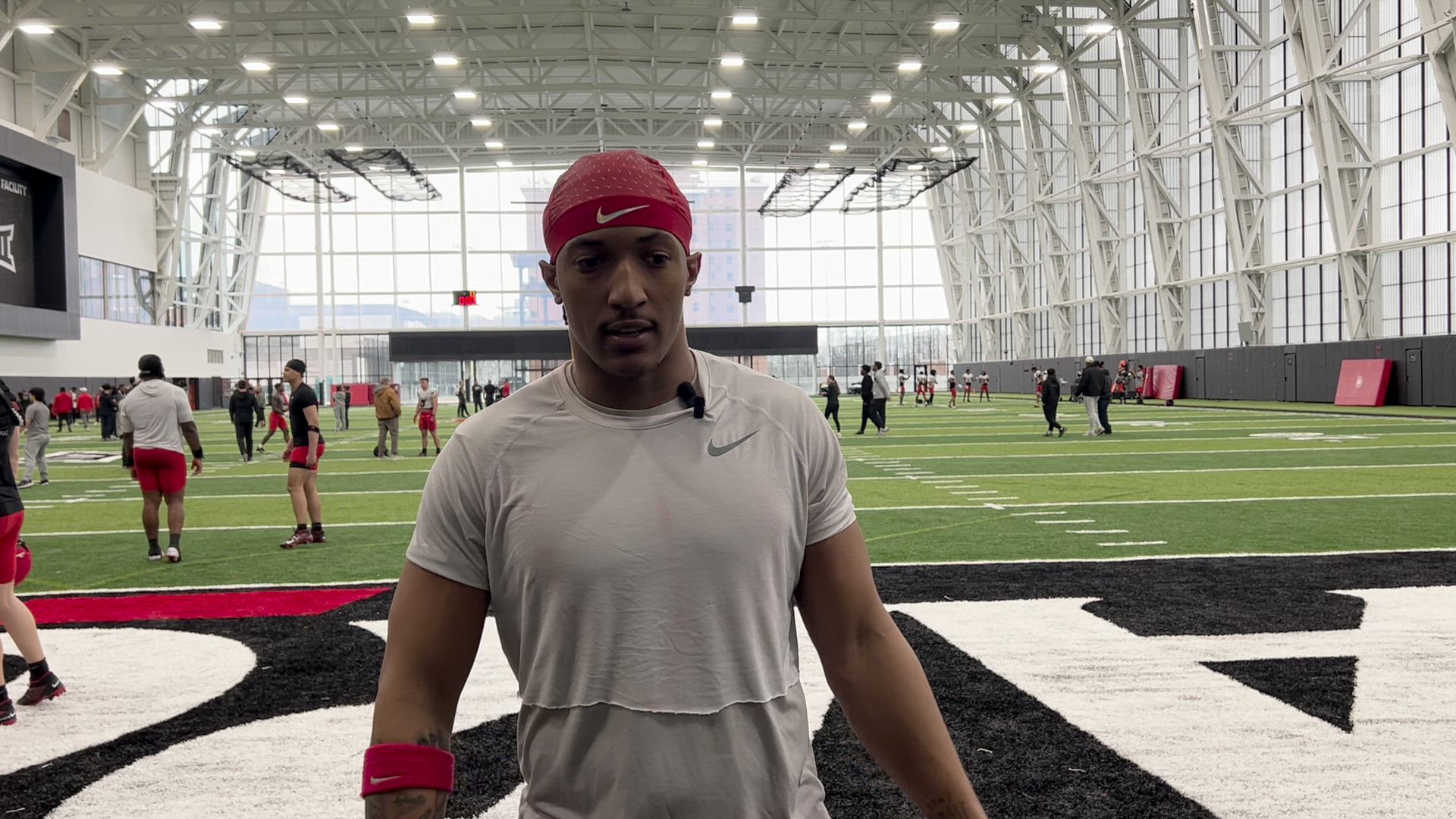 UC football LB Jonathan Thompson spring 2026 interview