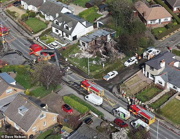 Man arrested after devastating 'arson' explosion wipes out home in village