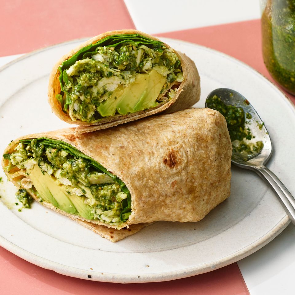 A recipe image of High-Protein Chicken Wrap