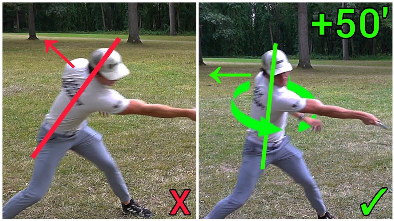 Rotate! Don't lean! Disc golf technique