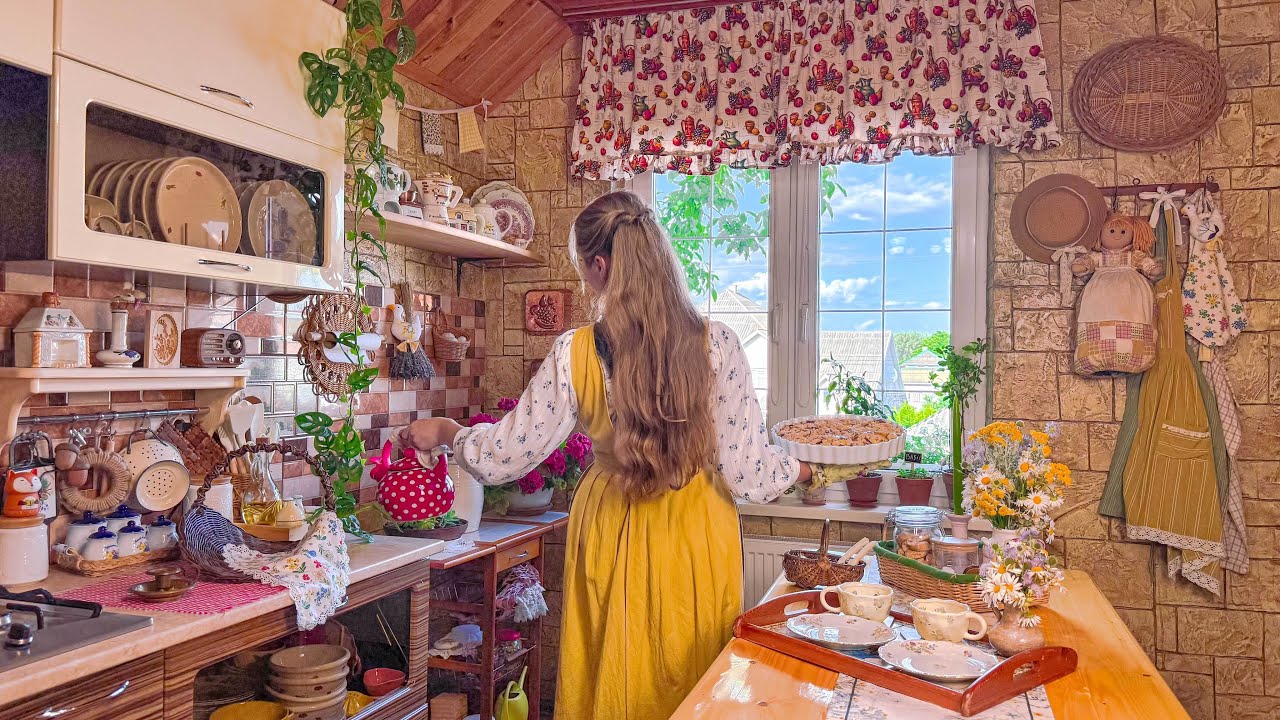 The art of simple living: Embracing coziness in the countryside | Cottagecore cooking & sewing<br>