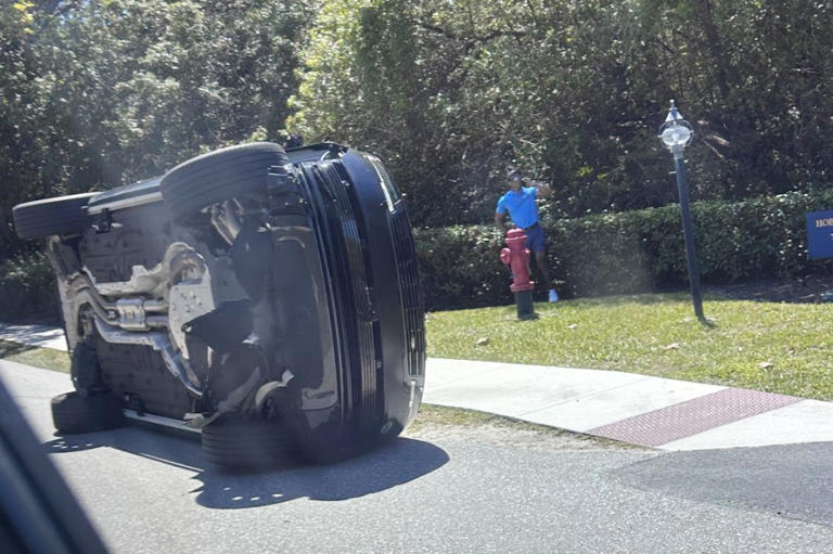Photos: Tiger Woods arrested on DUI charge after rollover crash in Florida