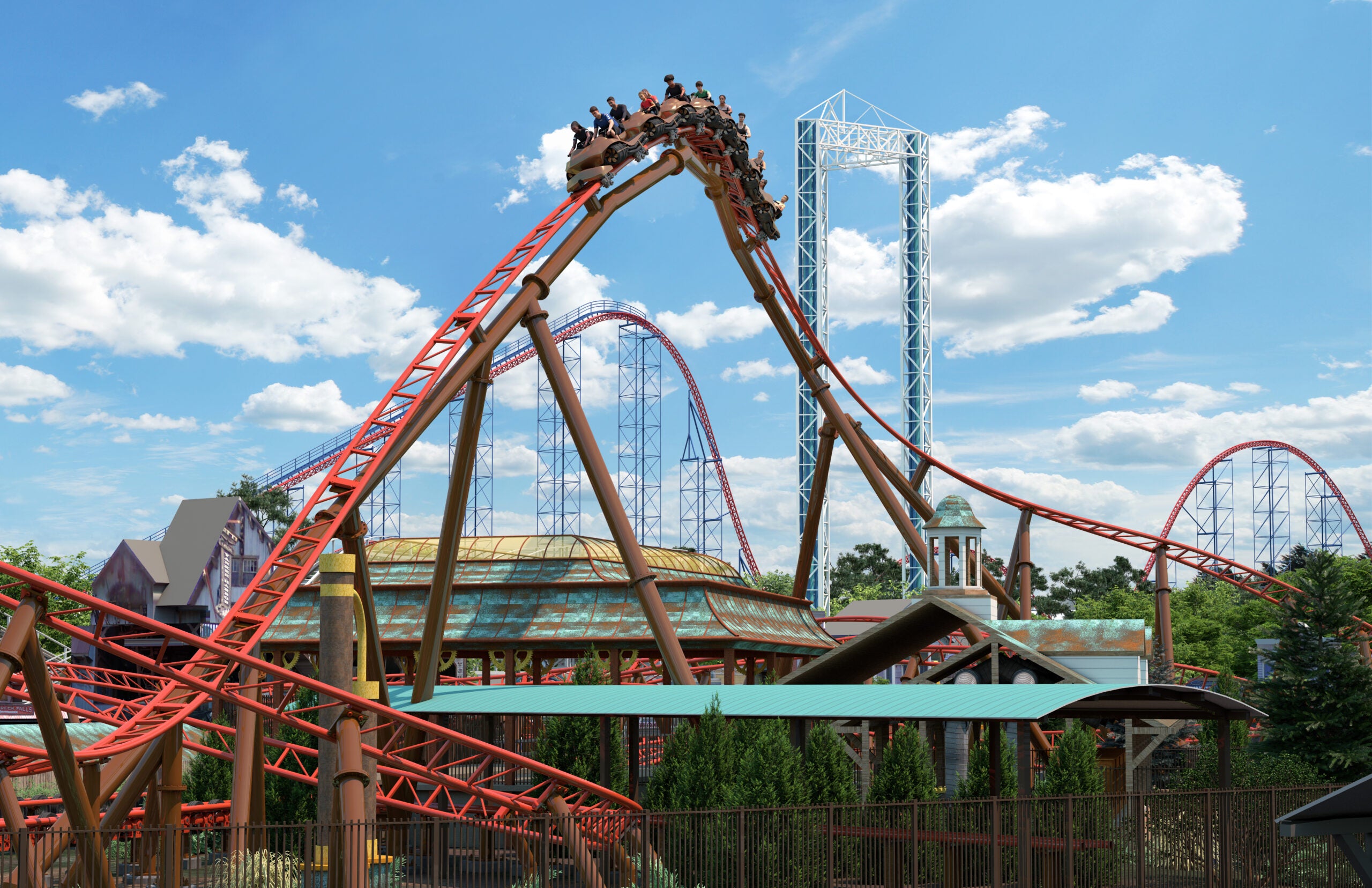 New England’s only dual-launch straddle coaster to open at Six Flags