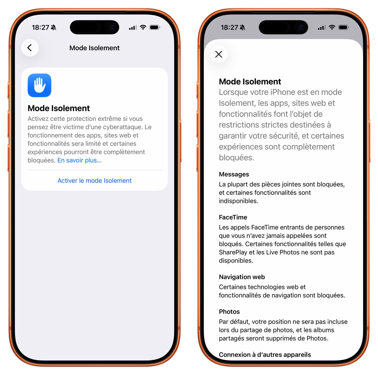 Le mode Isolement offre à l’iPhone une protection sans faille jusqu’à ...