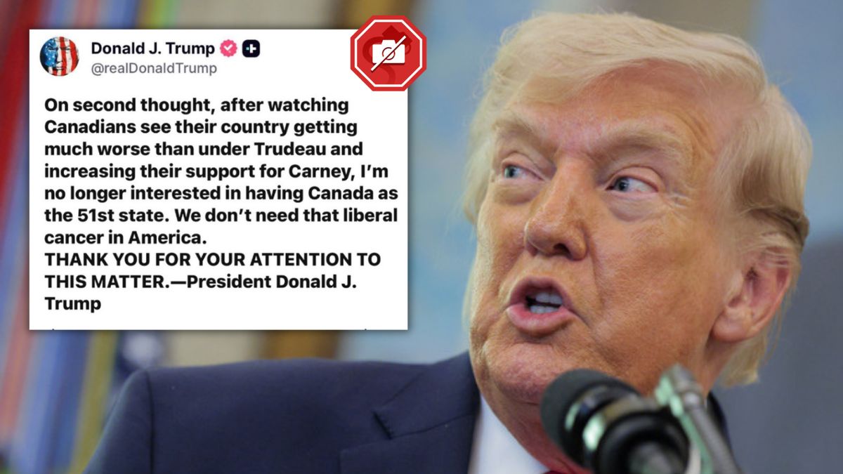 Inspecting alleged Trump Truth Social post saying he