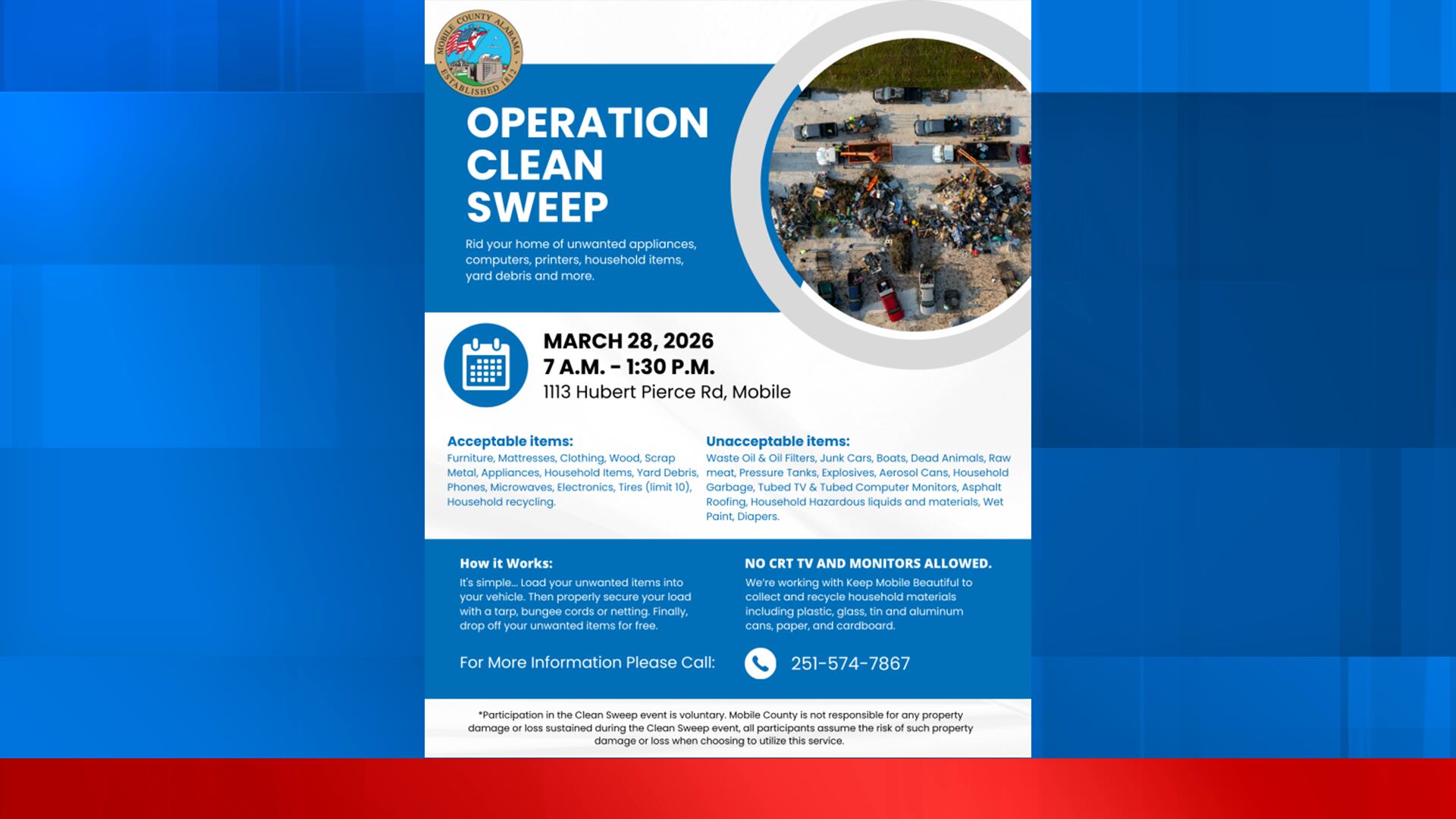 Operation Clean Sweep offers free disposal of certain items this ...