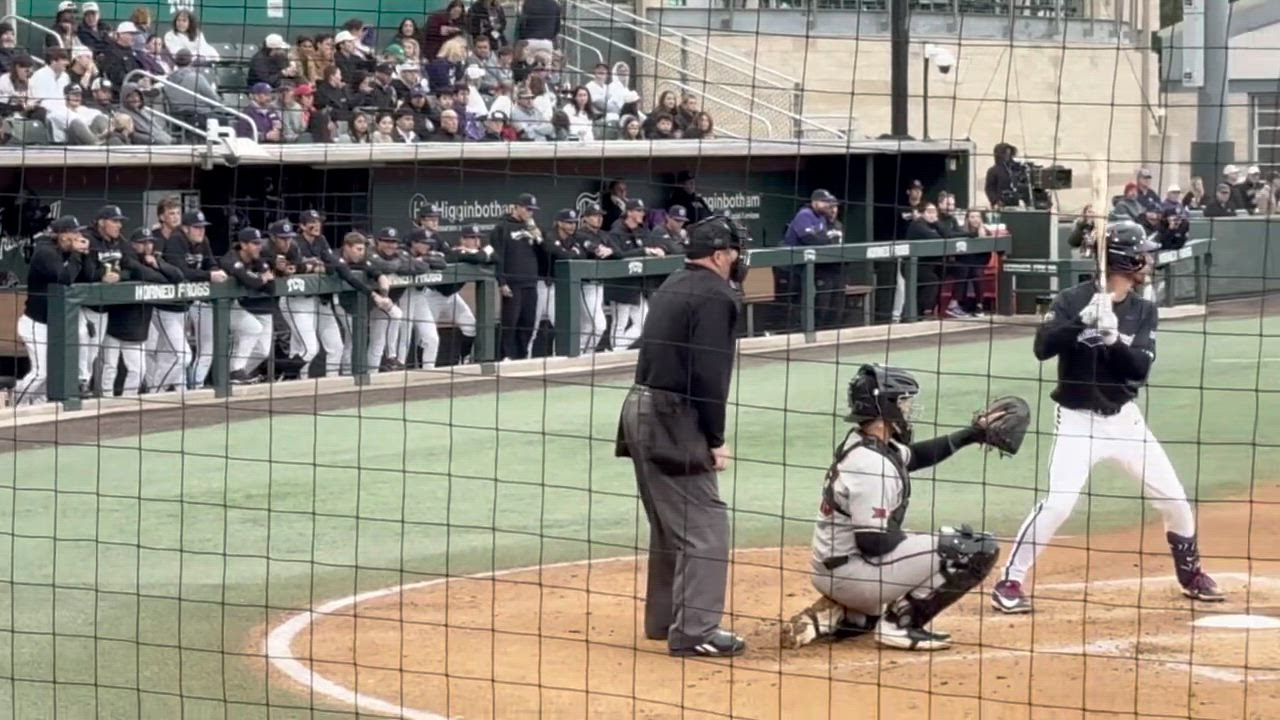 TCU vs Texas Tech infielder Cole Cramer Friday night game