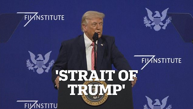Trump jokingly renames Strait of Hormuz to 'Strait of Trump'