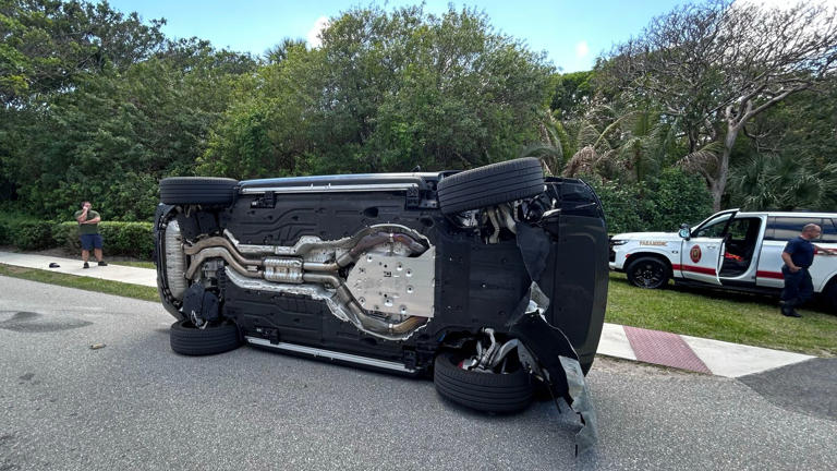 The aftermath of the crash. Pic: Martin County Sheriff's Office/AP