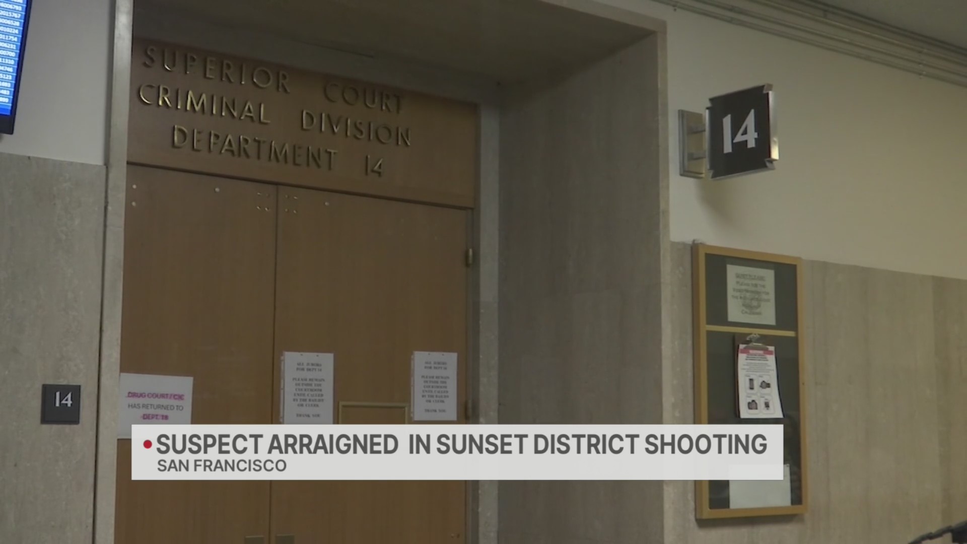 Suspect arraigned in SF Sunset District shooting