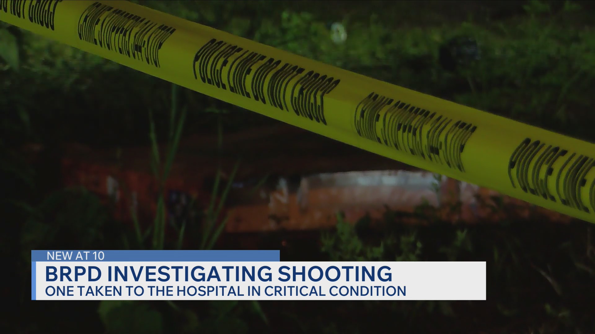 BRPD: One person in critical condition after reported shooting