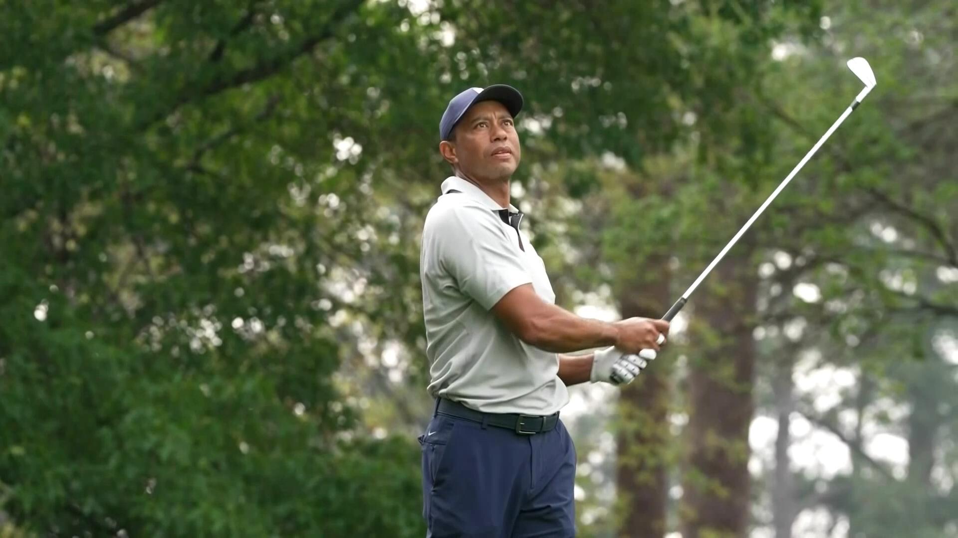 File: Tiger Woods involved in rollover vehicle crash in Florida