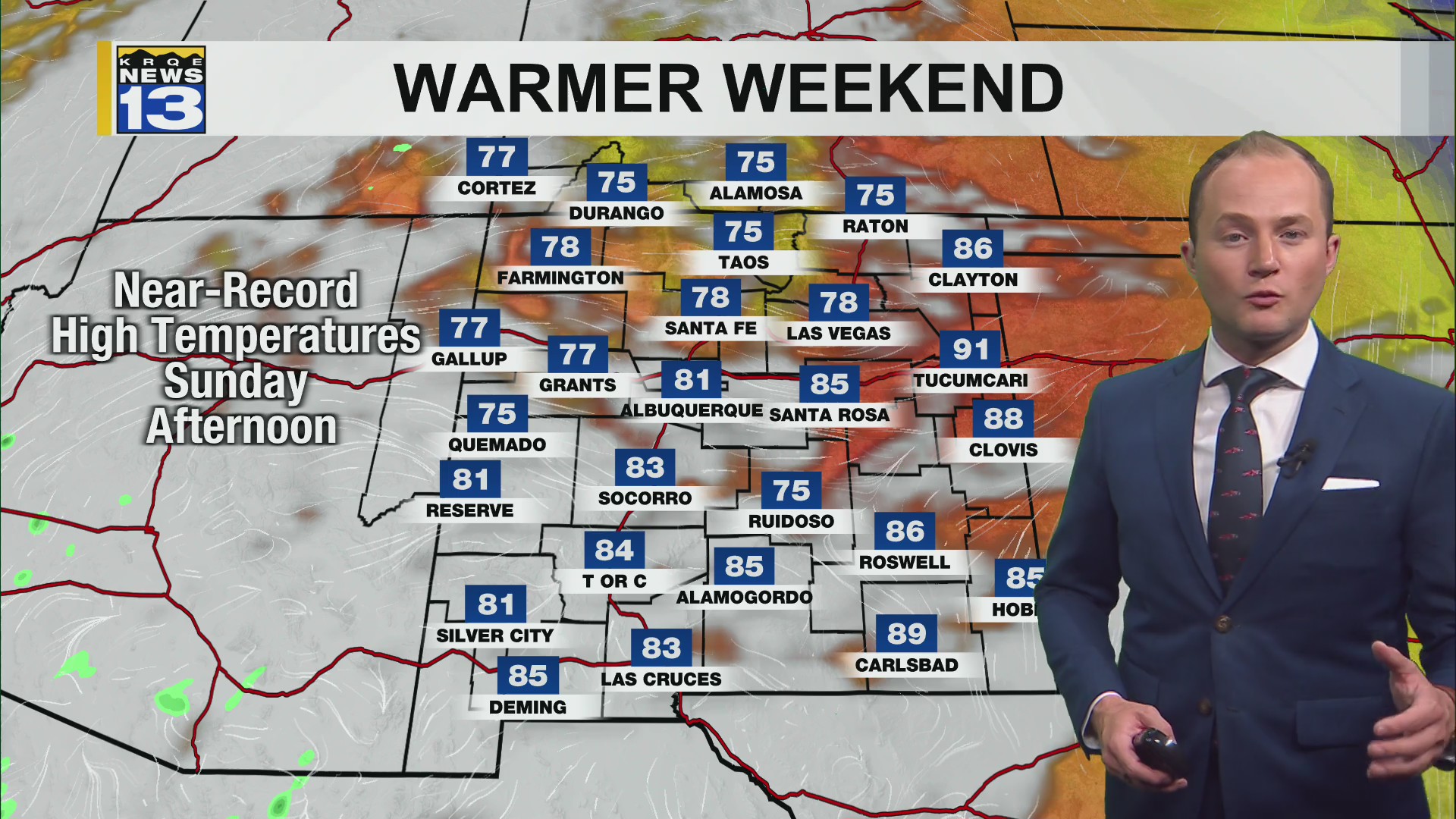 Warmer, calmer weather returns this weekend