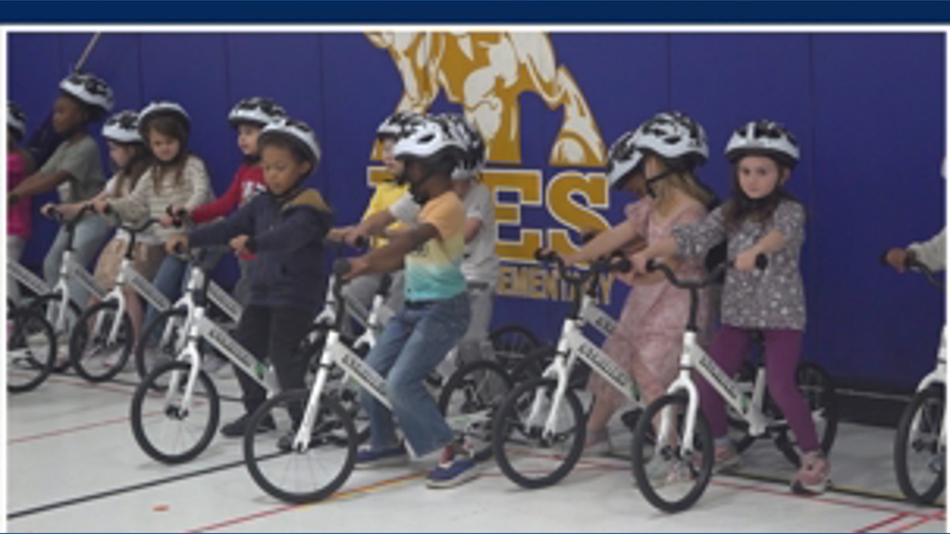 Heritage Elementary kindergartners kick off Learn to Bike program