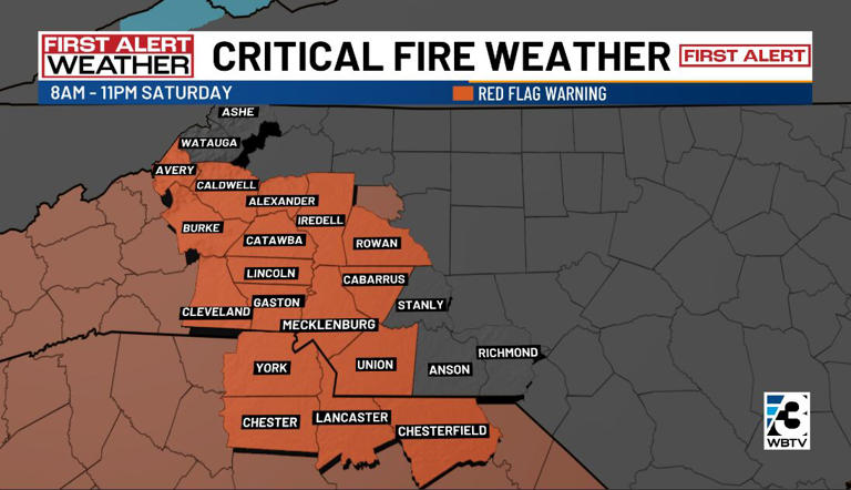 Red flag warning issued for western North Carolina, South Carolina ...