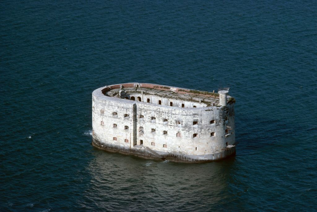 <p>Between 1801 and 1857, Napoleon was involved in the building of a large fort in the Atlantic Ocean on the west coast of France. Named Fort Boyard, the structure stands 65-feet tall out of the ocean and stands as its own island. Although the building was originally used as a defense fort, it was eventually turned into a prison. </p> <p>The Boyard was also considered to be an incredible architectural feat. When the idea was originally proposed in 1692, Louis XIV was told, "Your Majesty, it would be easier to seize the moon with your teeth than to attempt such an undertaking in such a place." </p>
