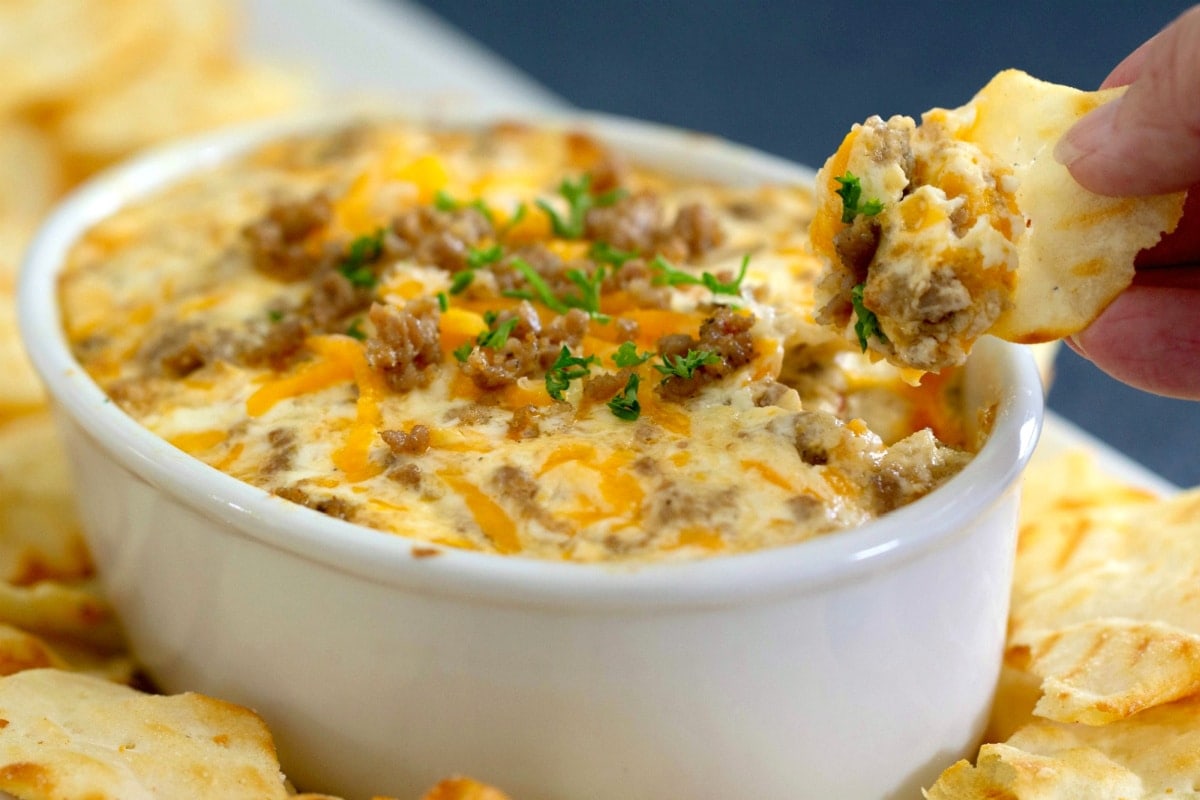Easy Sausage Cheese Dip