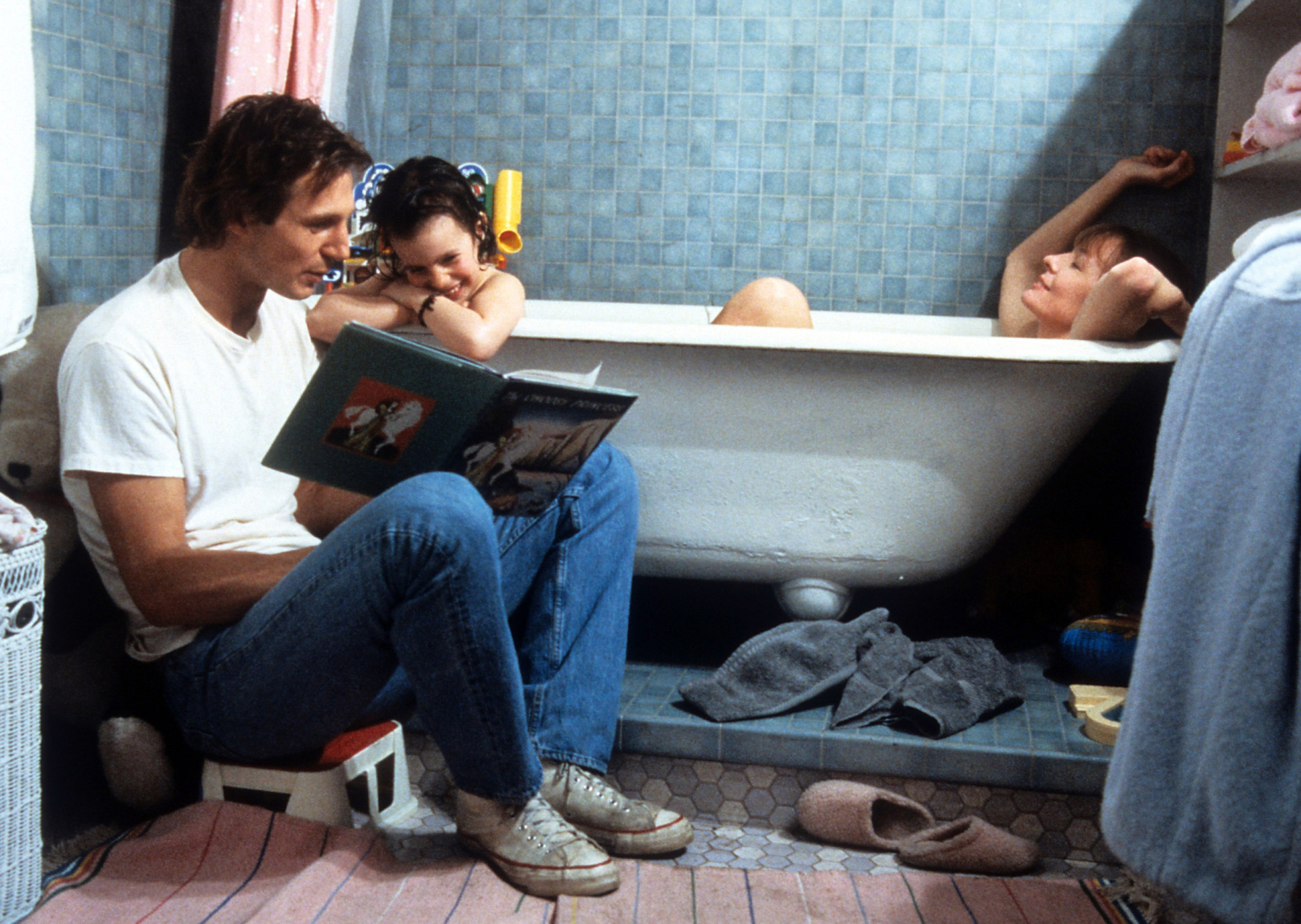 <p>Leonard Nimoy—Spock of 'Star Trek' fame—directed this drama, which stars Diane Keaton and Liam Neeson, seen here with Asia Vieira in the movie's bathtub reading scene.</p><p><a href="https://www.msn.com/en-us/community/channel/vid-7xx8mnucu55yw63we9va2gwr7uihbxwc68fxqp25x6tg4ftibpra?cvid=94631541bc0f4f89bfd59158d696ad7e">Follow us and access great exclusive content every day</a></p>