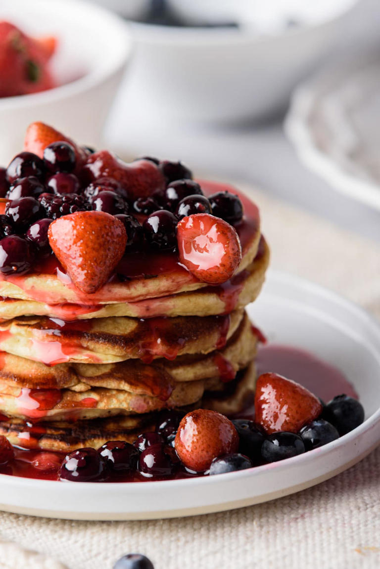 Fluffy Honey Pancakes