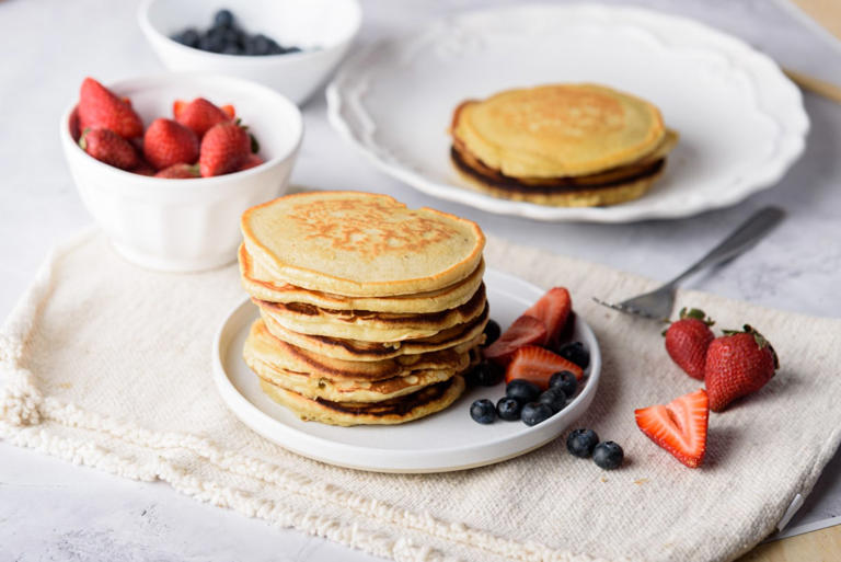 Fluffy Honey Pancakes
