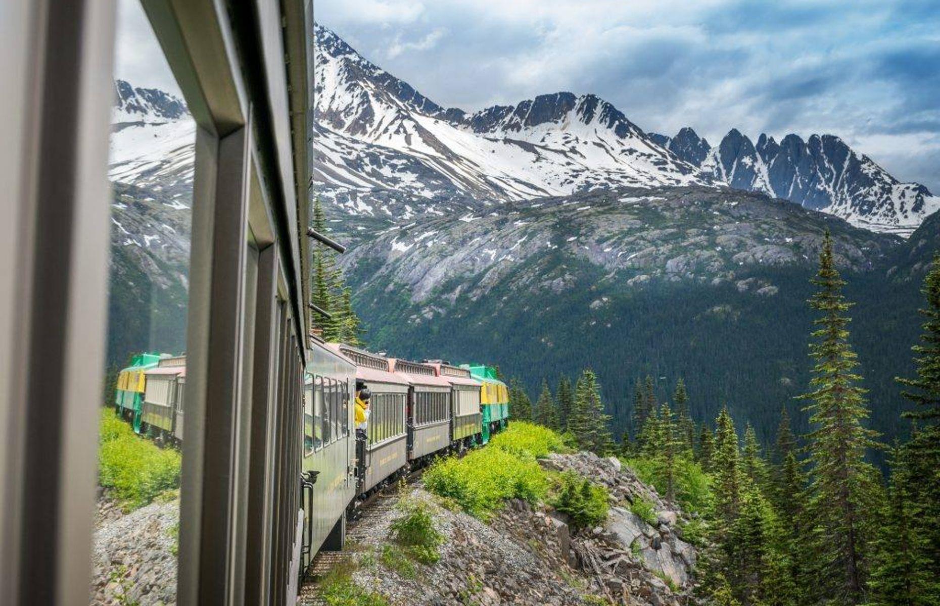 <p>Want to feel like you’re on top of the world? A journey on the unforgettable <a href="https://wpyr.com/">White Pass & Yukon</a>, which climbs nearly 3,000 feet (914m) from Skagway, Alaska to White Pass Summit in Canada’s Yukon territory, should do the trick. The 40-mile (64km), 2.5-hour round trip also takes place on a historic railroad dating back to 1898, when it was built to give greater access to mines at the time of the Klondike Gold Rush.</p>