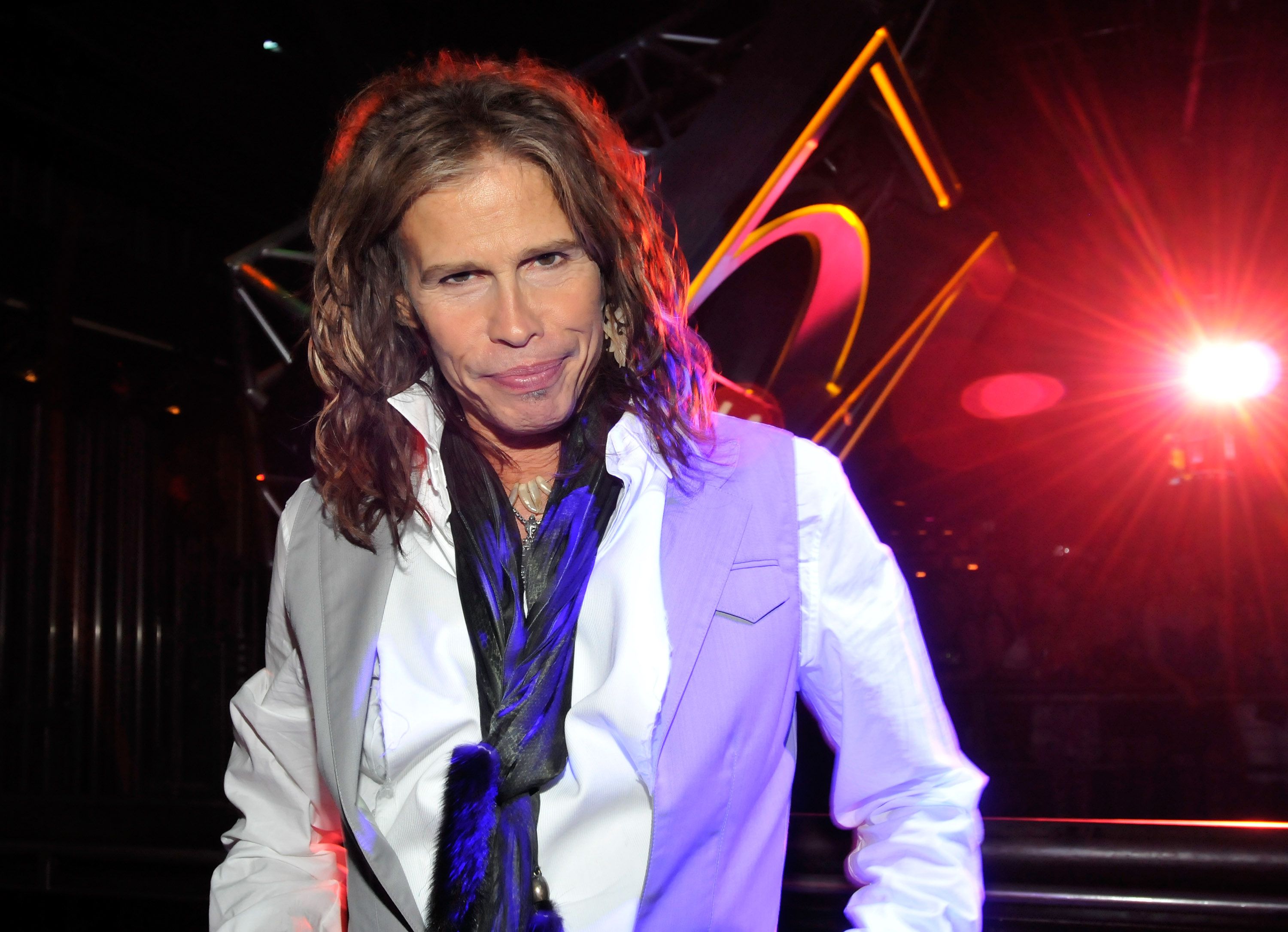 LAS VEGAS - AUGUST 01: Aerosmith singer Steven Tyler attends an after concert party at Studio 54 inside the MGM Grand Hotel/Casino early August 1, 2010 in Las Vegas, Nevada. (Photo by David Becker/Getty Images for Studio 54)