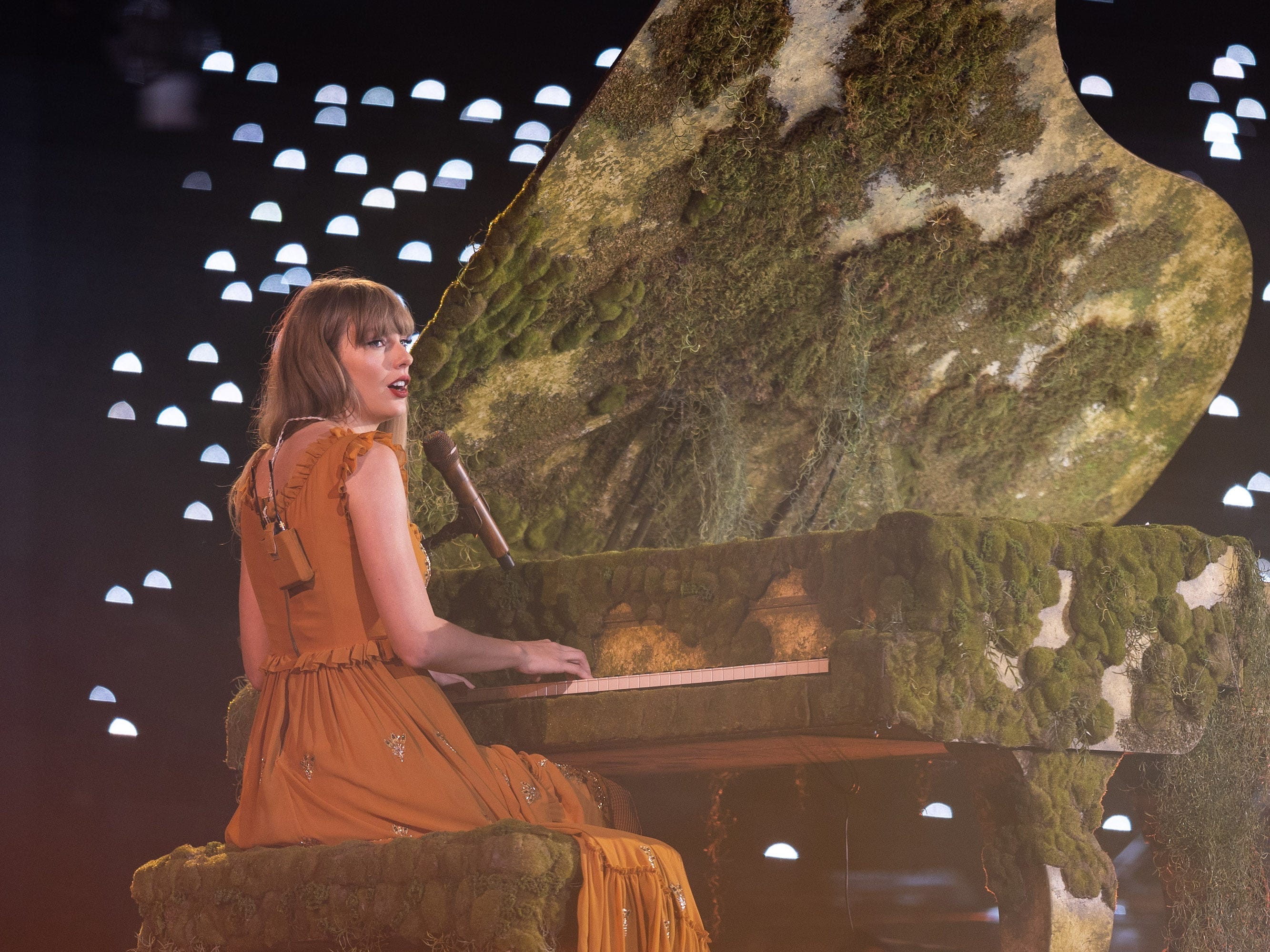 <p>Swift debuted her live version of "Coney Island" in honor of The National. That same day, the band released their ninth studio album, "First Two Pages of Frankenstein," which includes another duet with Swift titled "The Alcott."</p><p>"This band has influenced me beyond my ability to verbalize how much they've influenced me — just lyrically, their ability to set a scene, their ability to tell a story," Swift said onstage, <a href="https://www.spin.com/2023/04/taylor-swift-pays-tribute-the-national-coney-island/" rel="noopener">per Spin magazine</a>.</p>