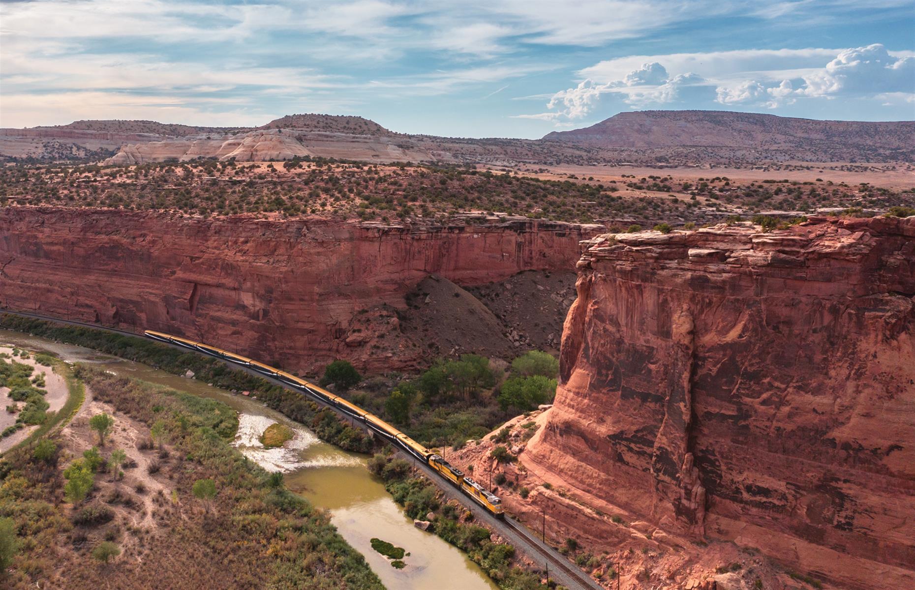 <p>Launched in August 2021, the Rocky Mountaineer’s exciting new route takes passengers on a two-day excursion between Denver, Colorado and Moab, Utah, including an overnight stay in Glenwood Springs, Colorado. <a href="https://www.rockymountaineer.com/train-routes/rockies-red-rocks">The Rockies to the Red Rocks journey</a> is an extravagant one and doesn’t come cheap, starting at $1,395 for a one-way trip. All packages include gourmet meals, access to opulent lounge carriages and accommodation in Moab, Glenwood Springs and Denver. </p>  <p><a href="https://www.facebook.com/loveexploringUK?utm_source=msn&utm_medium=social&utm_campaign=front"><strong>Love this? Follow us on Facebook for more travel inspiration</strong></a></p>