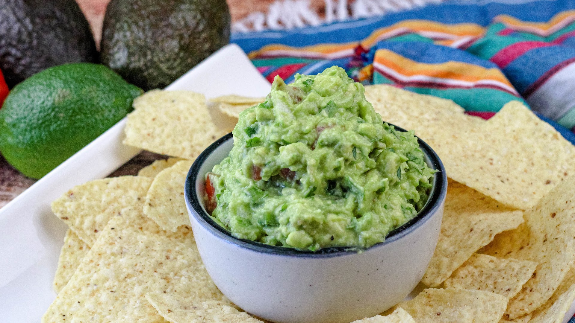 guacamole with a pinch of white pepper