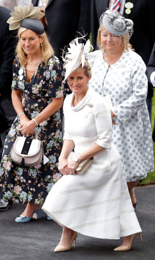 <p>Sophie, then-Countess of Wessex, shows off a perfect curtsy to the queen during the Royal Ascot.</p>