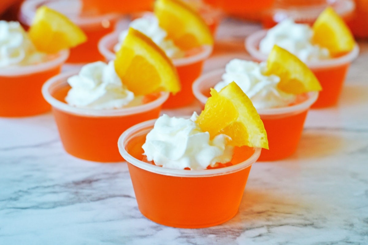 Orange Creamsicle Jello Shots